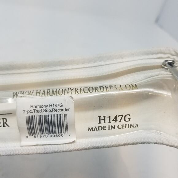 Harmony 2 - Piece Soprano Style Recorder Student Instrument School Light Weight - Picture 2 of 10